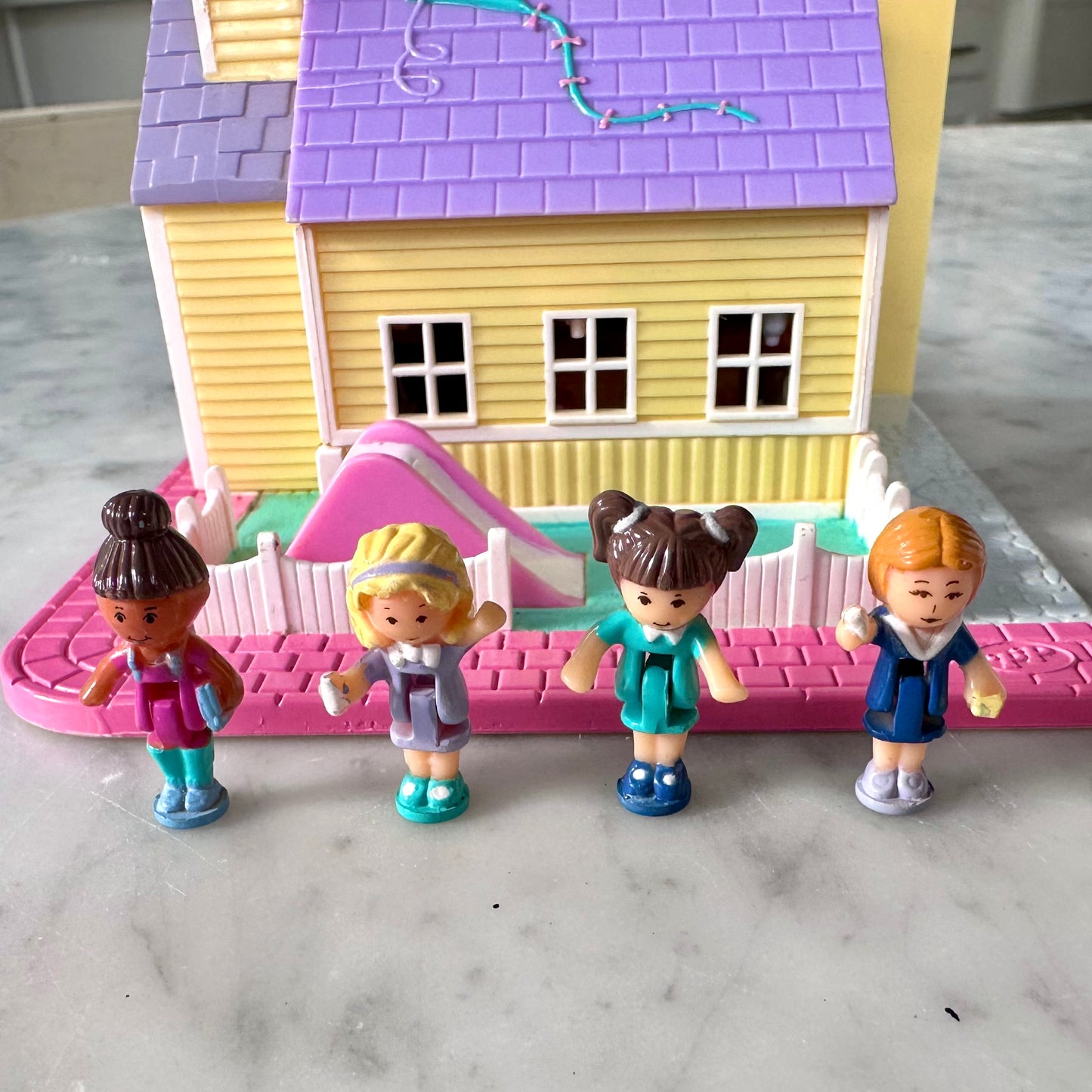 1993 Polly Pocket Light Up Schoolhouse Pollyville