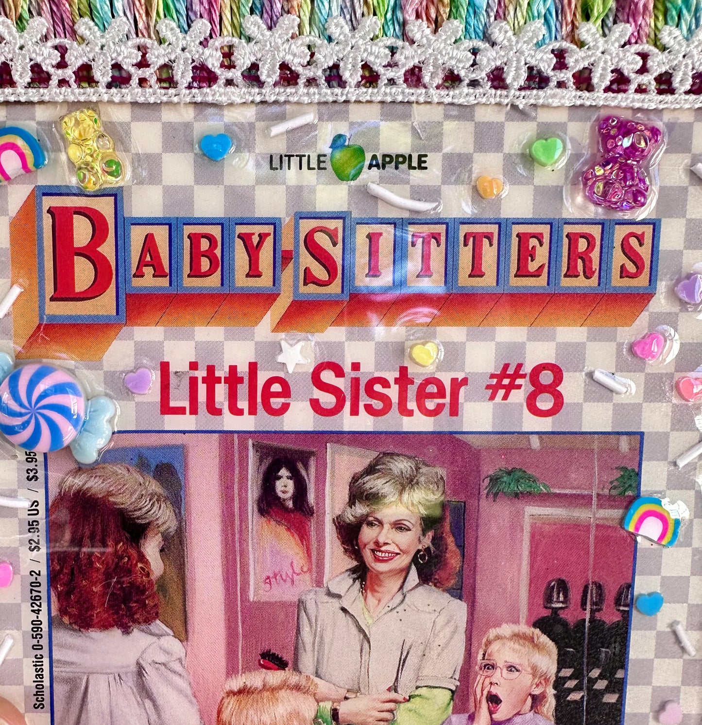 Vintage 1990 Babysitter’s Club Little Sister Book Resin Wall Art