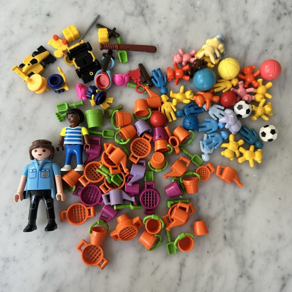 Vintage Playmobil Figures And Accessories Lot