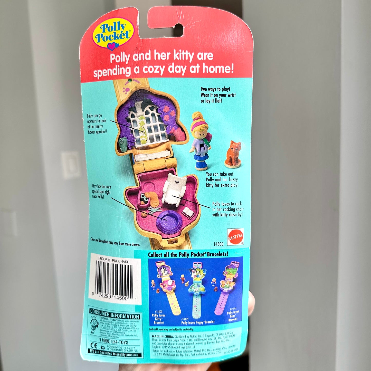 1995 Polly Pocket “Polly Loves Kitty” New In Package