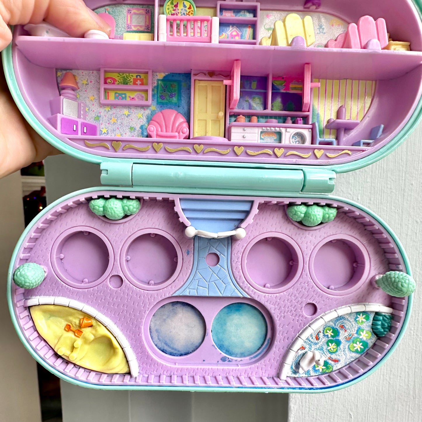 1992 Polly Pocket Babysitting Stamper Set