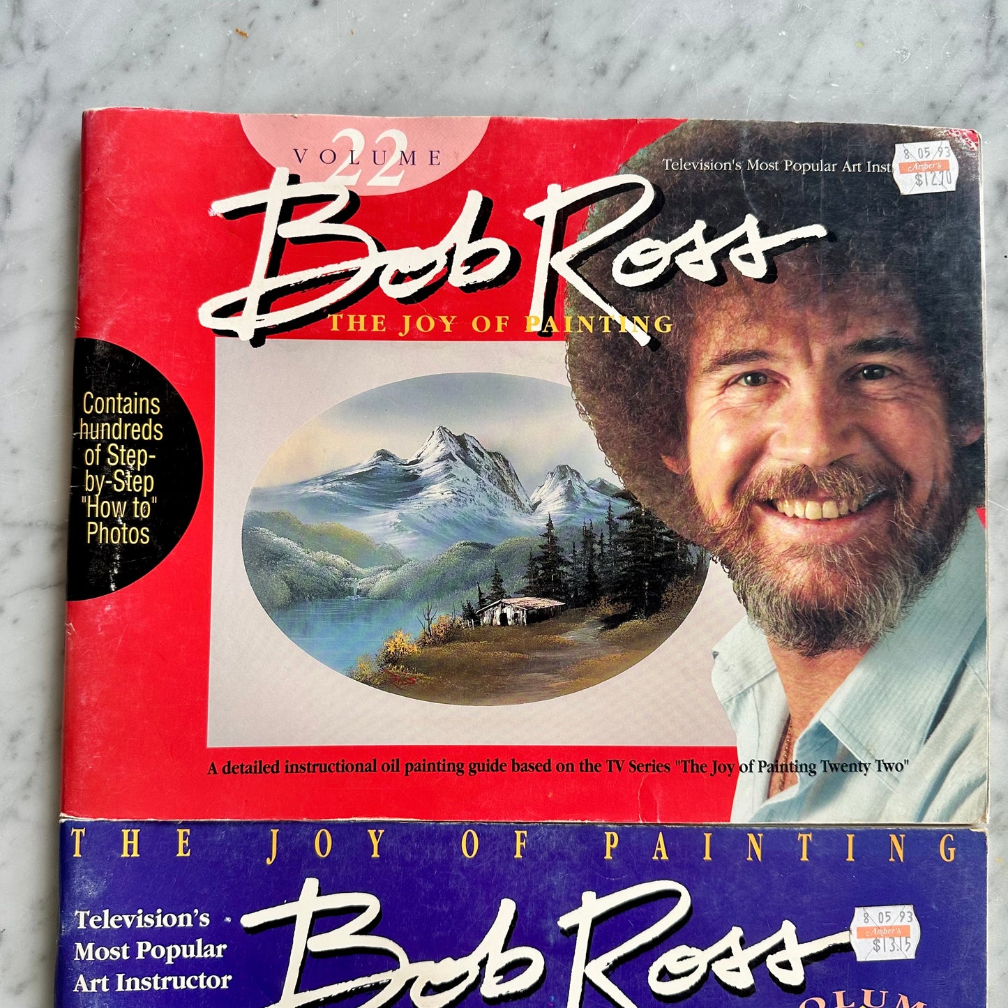 Vintage Set of a Bob Ross Books