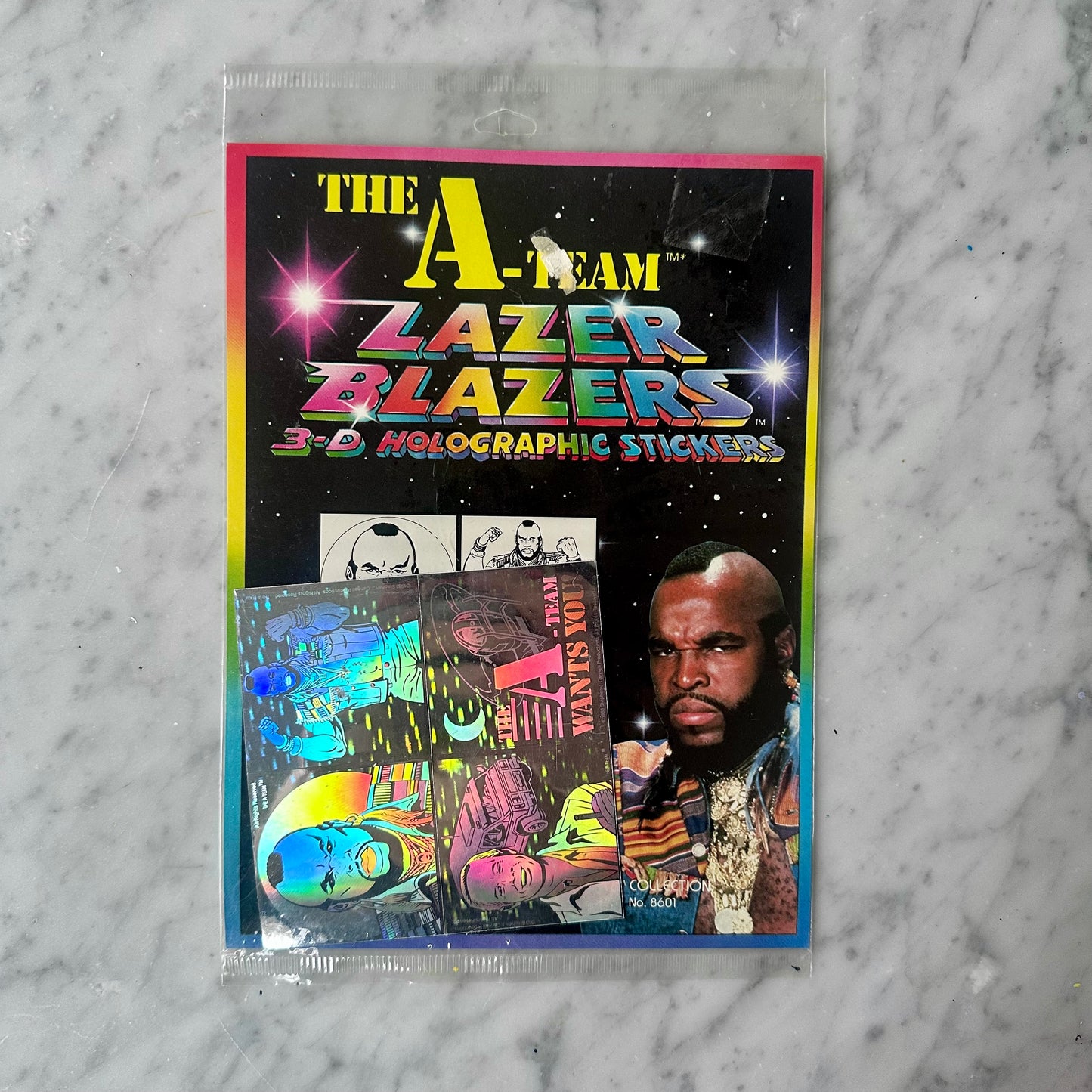 80’s The A-Team Lazer Blazers 3-D Holographic Stickers