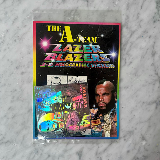 80’s The A-Team Lazer Blazers 3-D Holographic Stickers