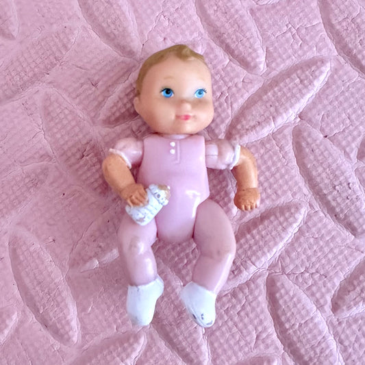 Vintage Loving Family Dollhouse Baby