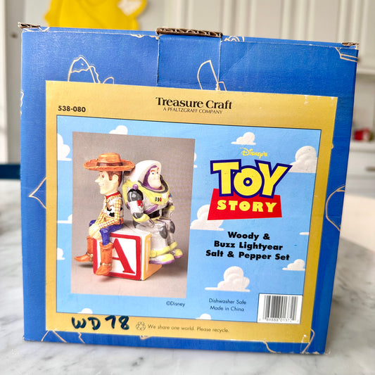 Toy Story Woody and Buzz Salt and Pepper Shakers