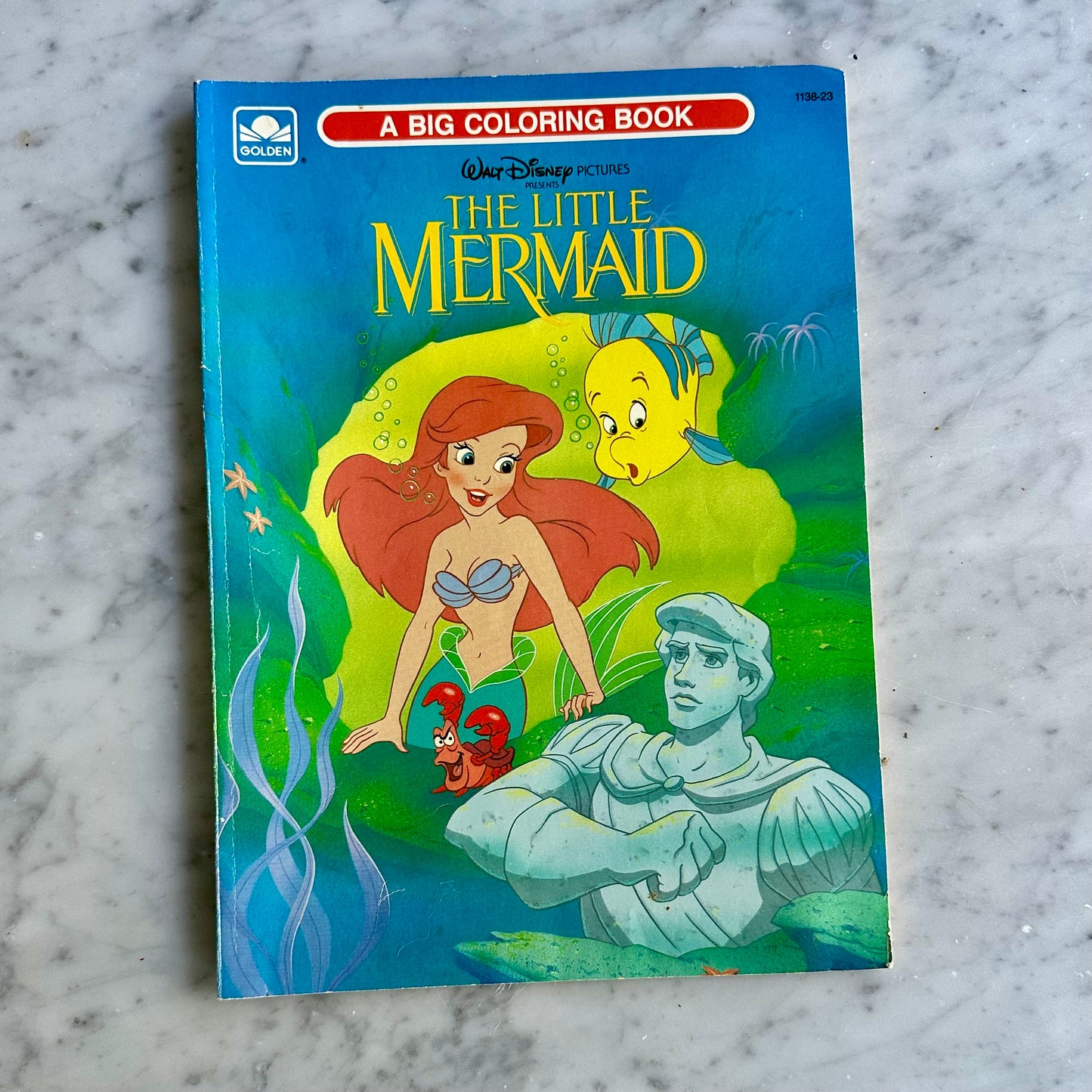 1989 Disney The Little Mermaid Coloring Book