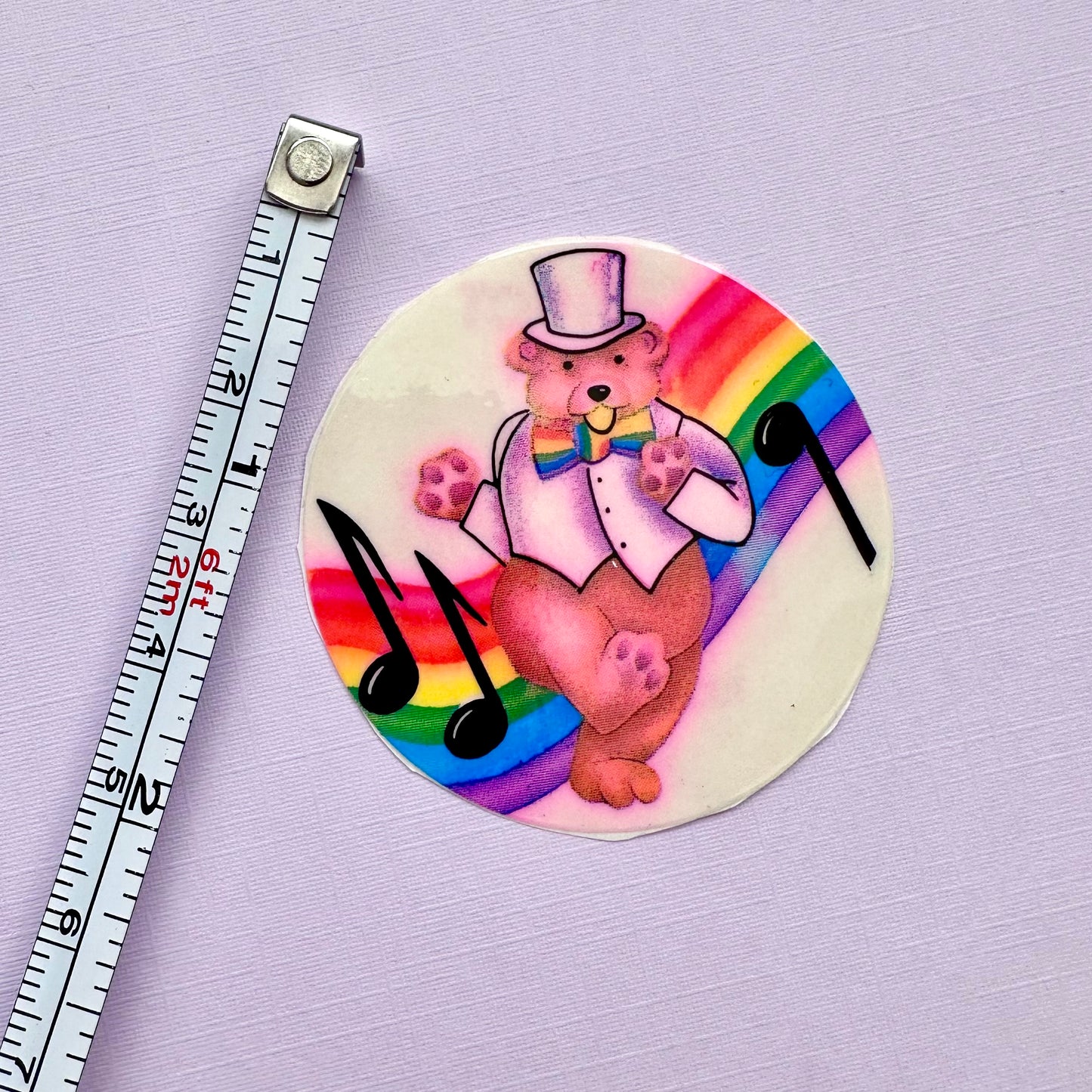 1982 Lisa Frank Dancing Bear Sticker