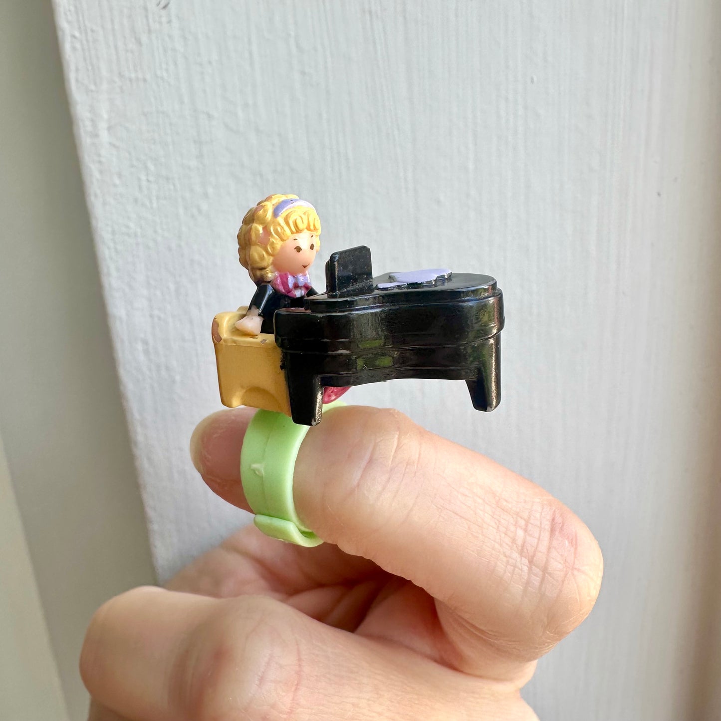 1991 Polly Pocket Perfect Piano Recital  Ring And Case Complete