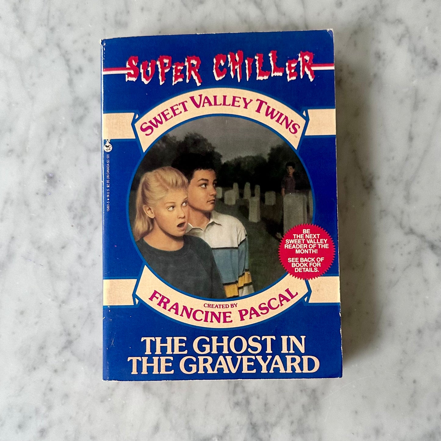 1980’s Sweet Valley Twins Super Chiller “Ghost In The Graveyard” Book