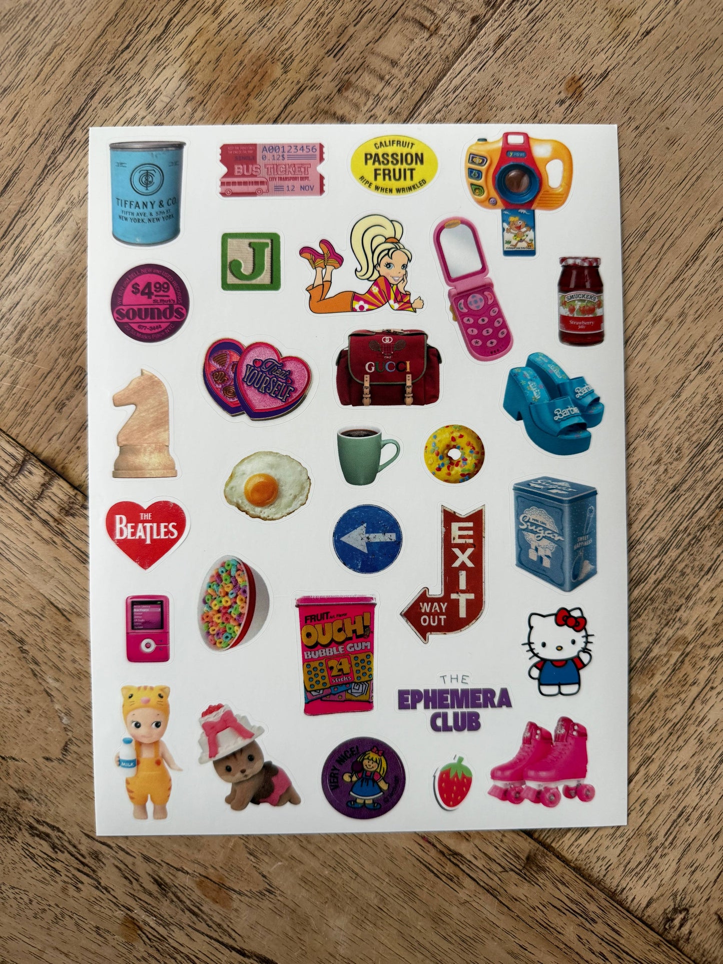 Retro Nostalgia n PNG, Y2K Sticker Sheet