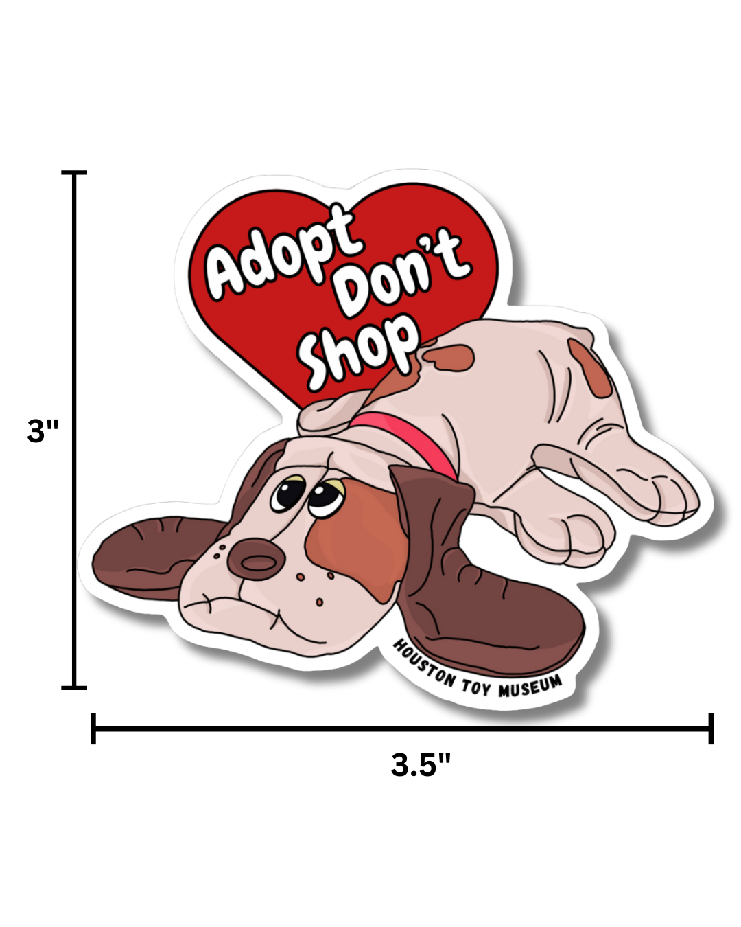 "Adopt Don't Shop" Pound Puppies Sticker