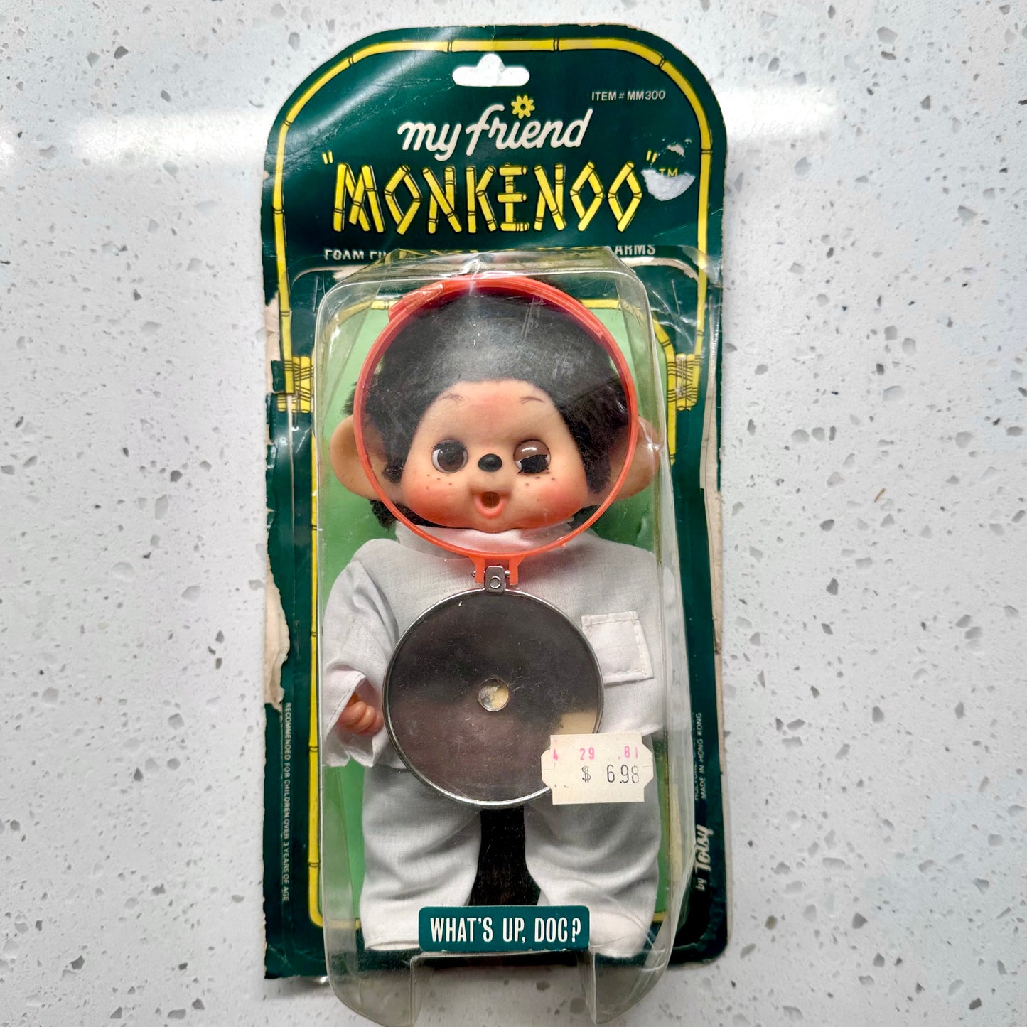 1981 Totsy My Friend Monkenoo Monchhichi “What’s Up Doc?”