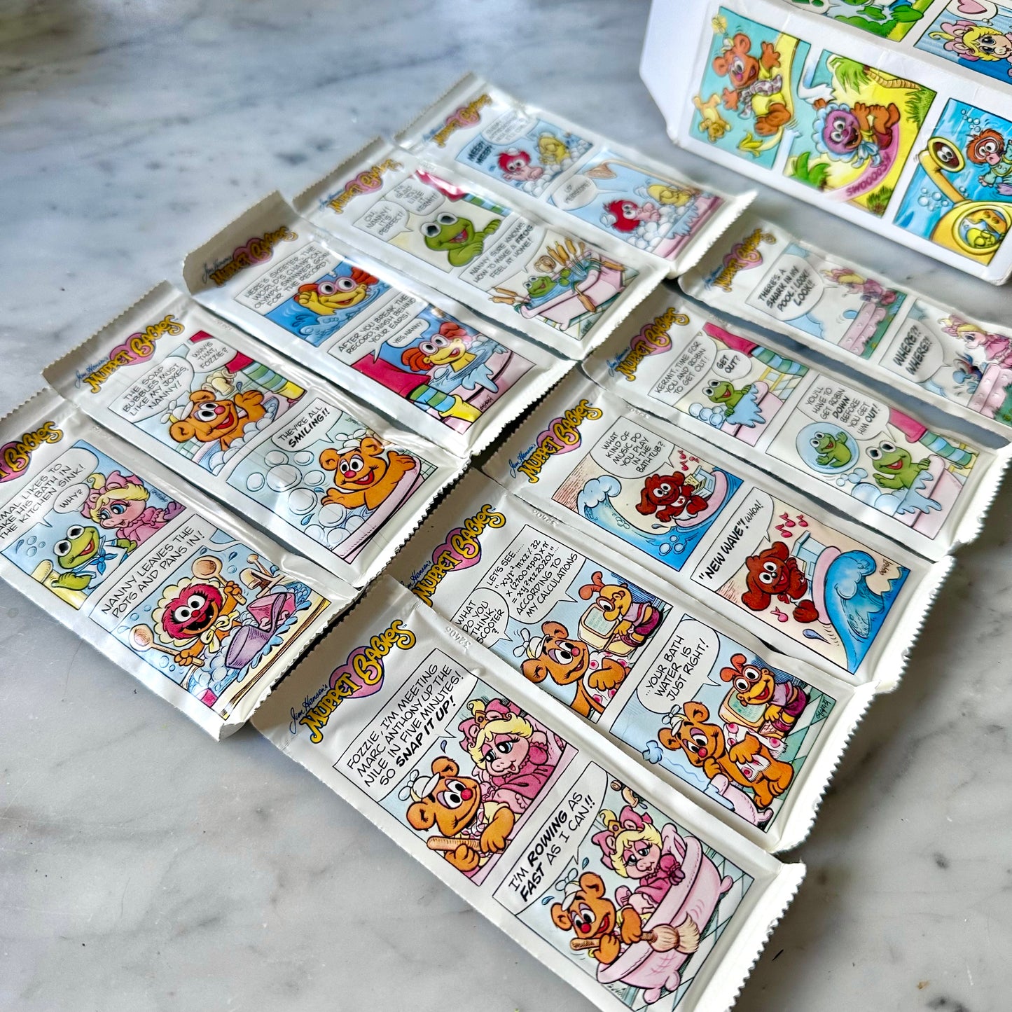 1986 Muppet Babies Comic Strip Bubble Bath Packets