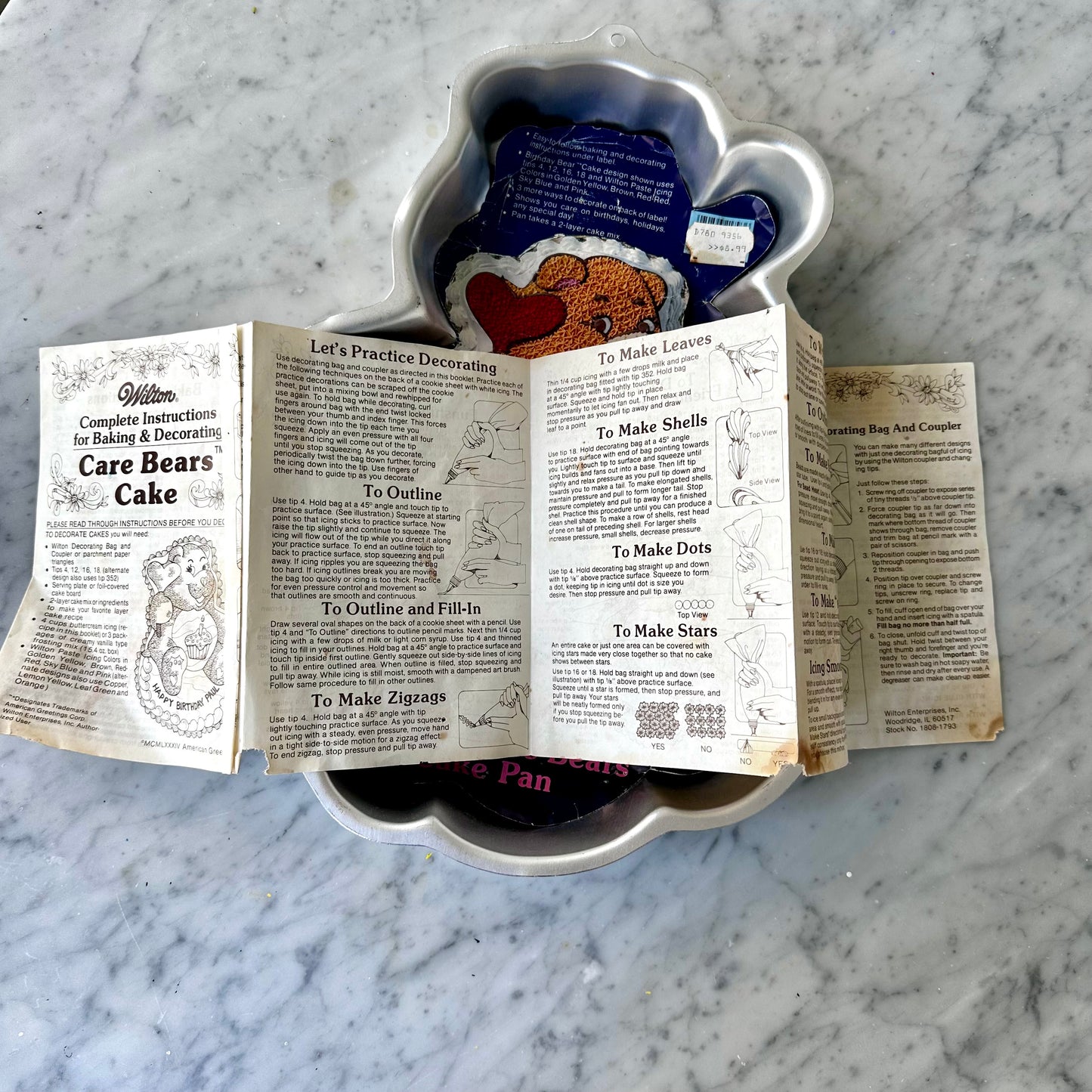 1983 Care Bears Cake Pan