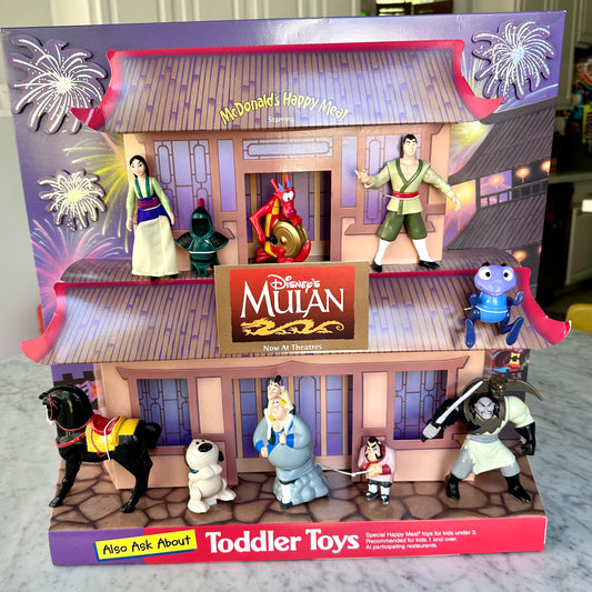 1998 McDonald’s Disney’s Mulan Happy Meal Display