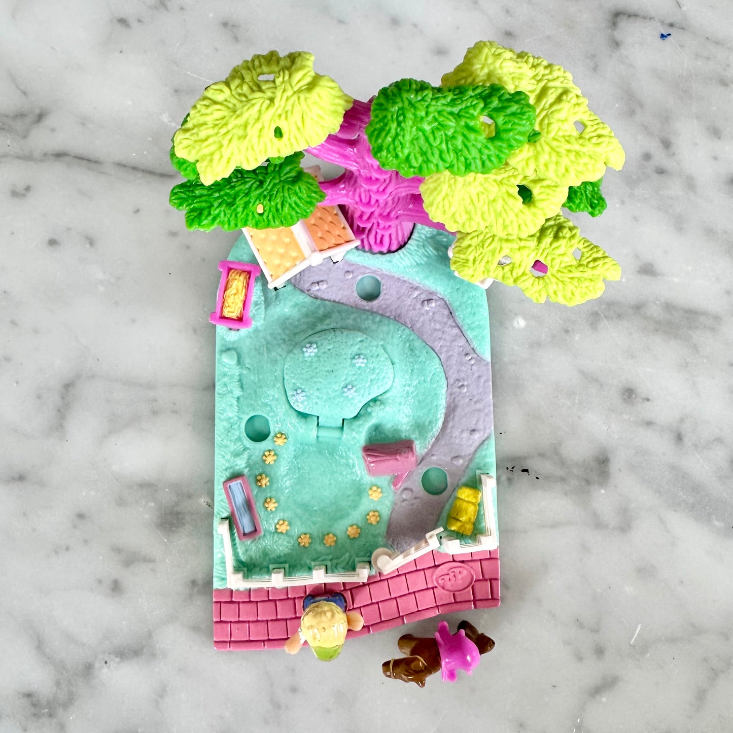 1994 Polly Pocket Oak Tree Garden 100% Complete