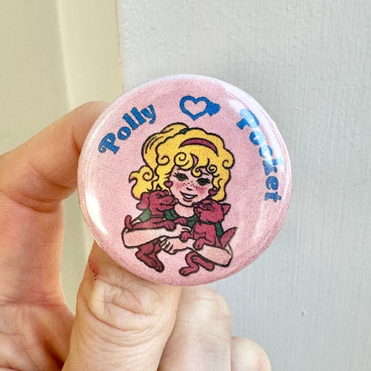 Vintage Style Polly Pocket Button