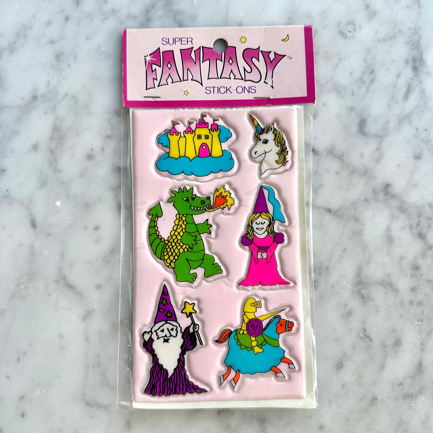 Vintage Russ Fantasy Puffy Stickers
