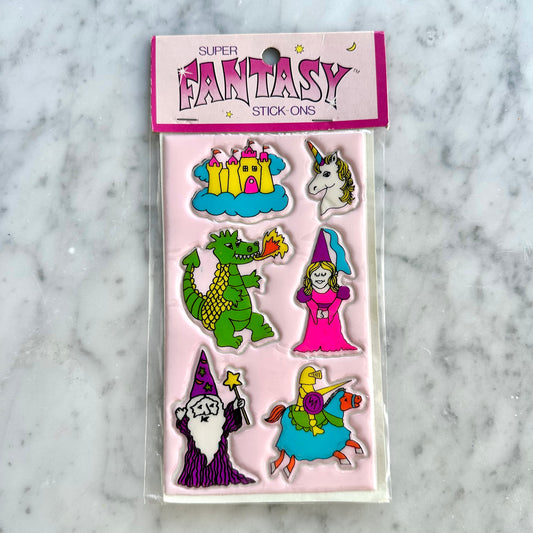 Vintage Russ Fantasy Puffy Stickers