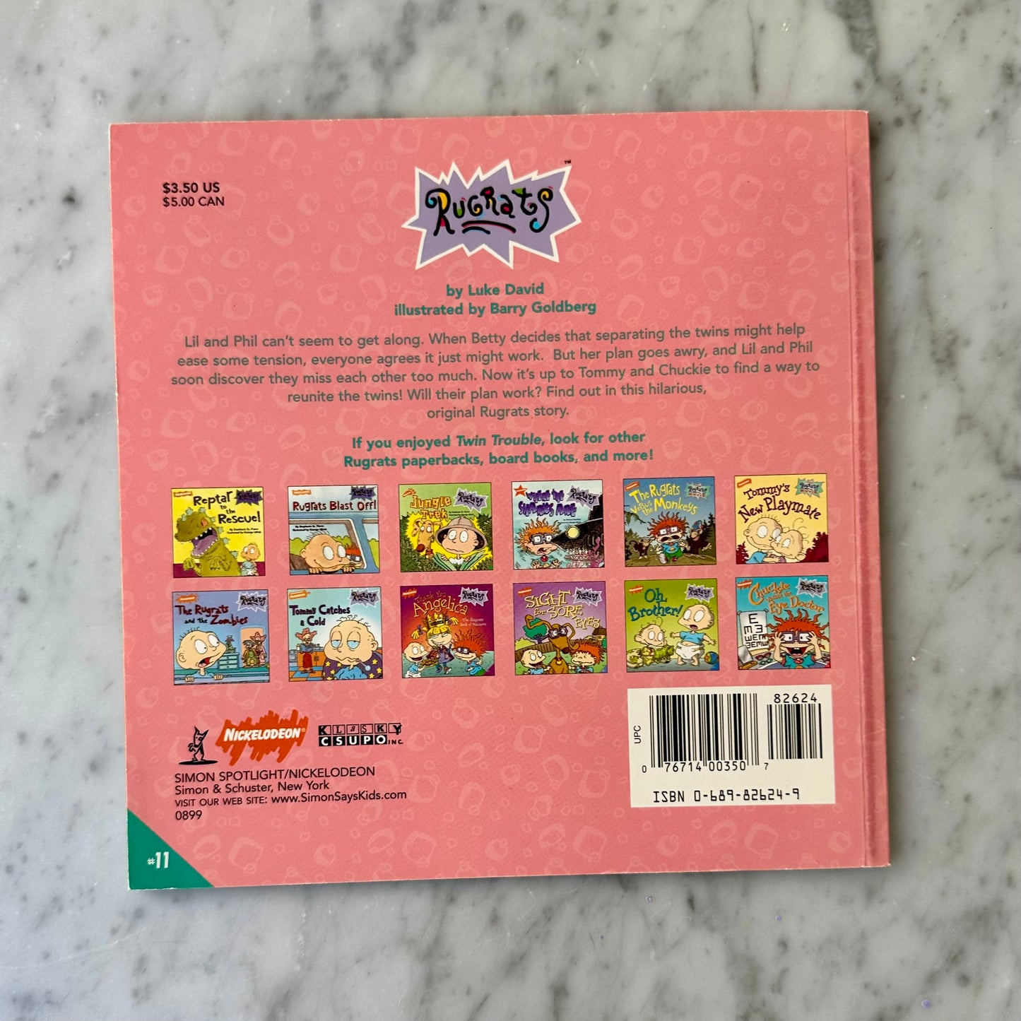 Nickelodeon Rugrats “Twin Trouble” Storybook