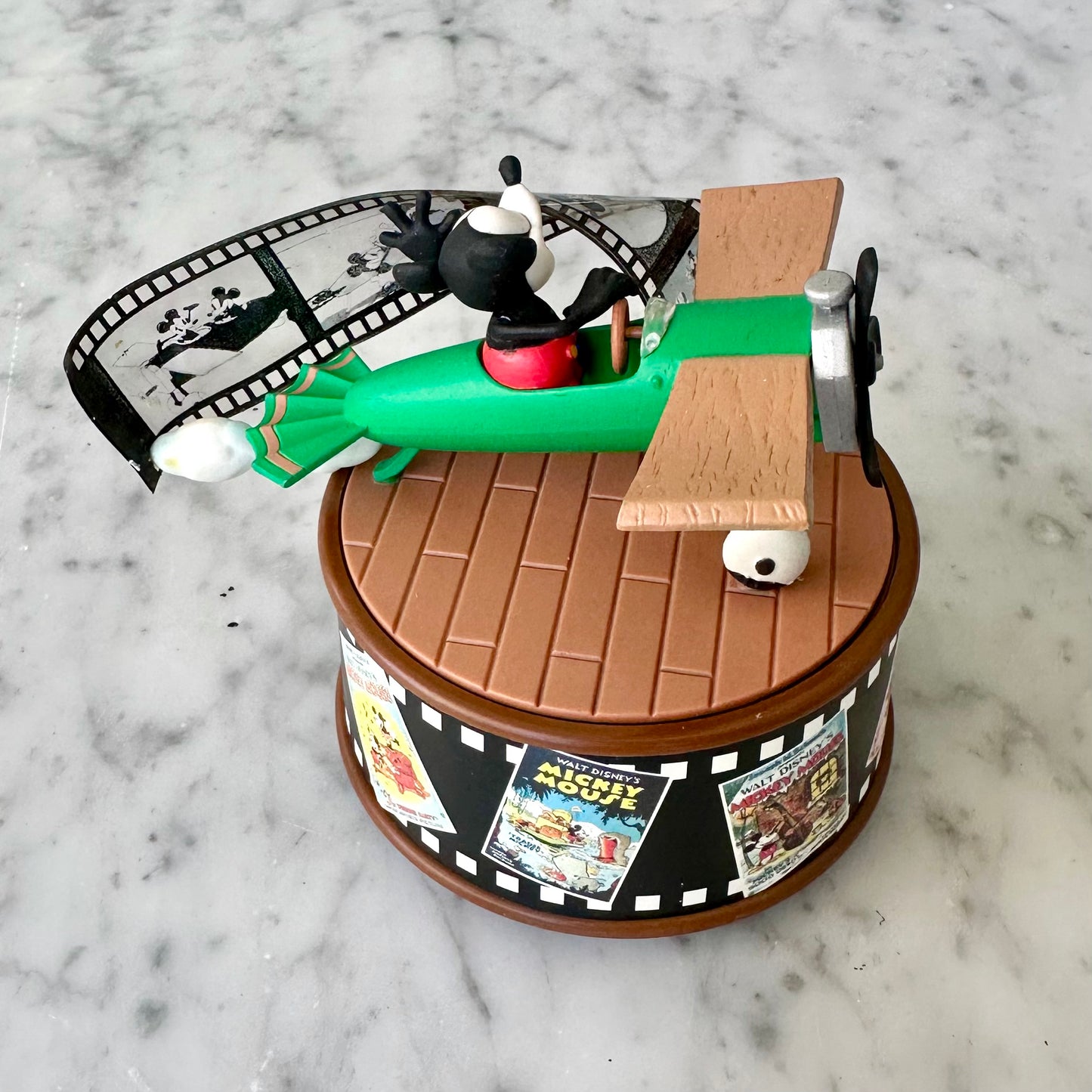 1998 Enesco “Plane Crazy” Mickey Mouse Music Box