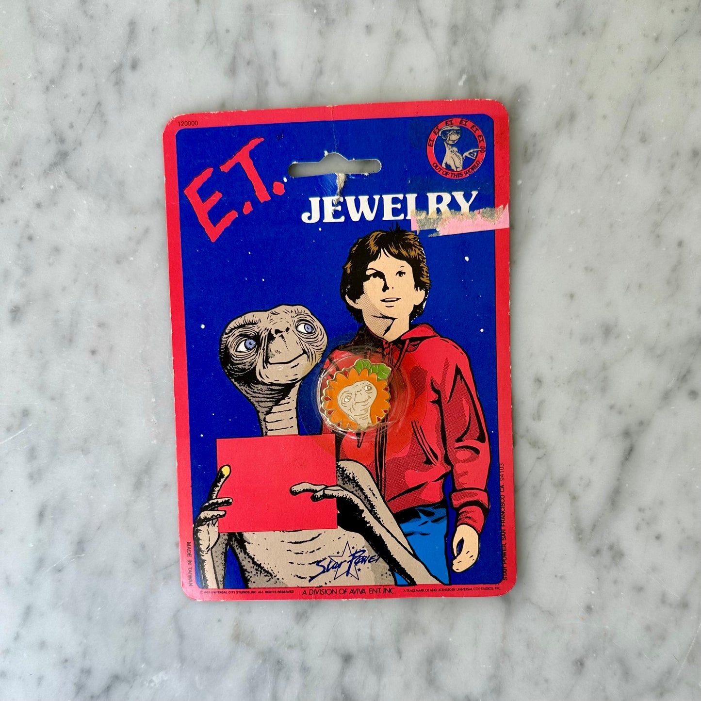 1982 E.T. Flower Pin