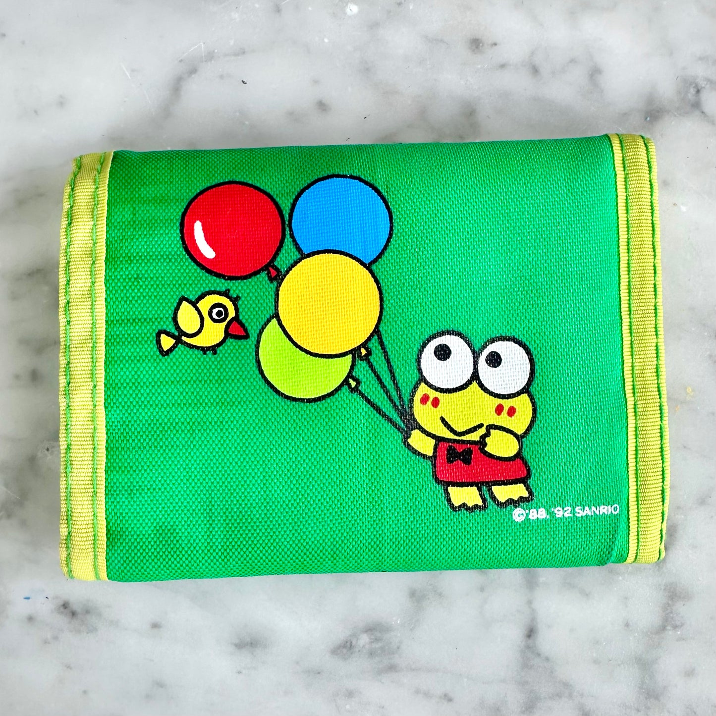 1992 Sanrio Keroppi Velcro Wallet
