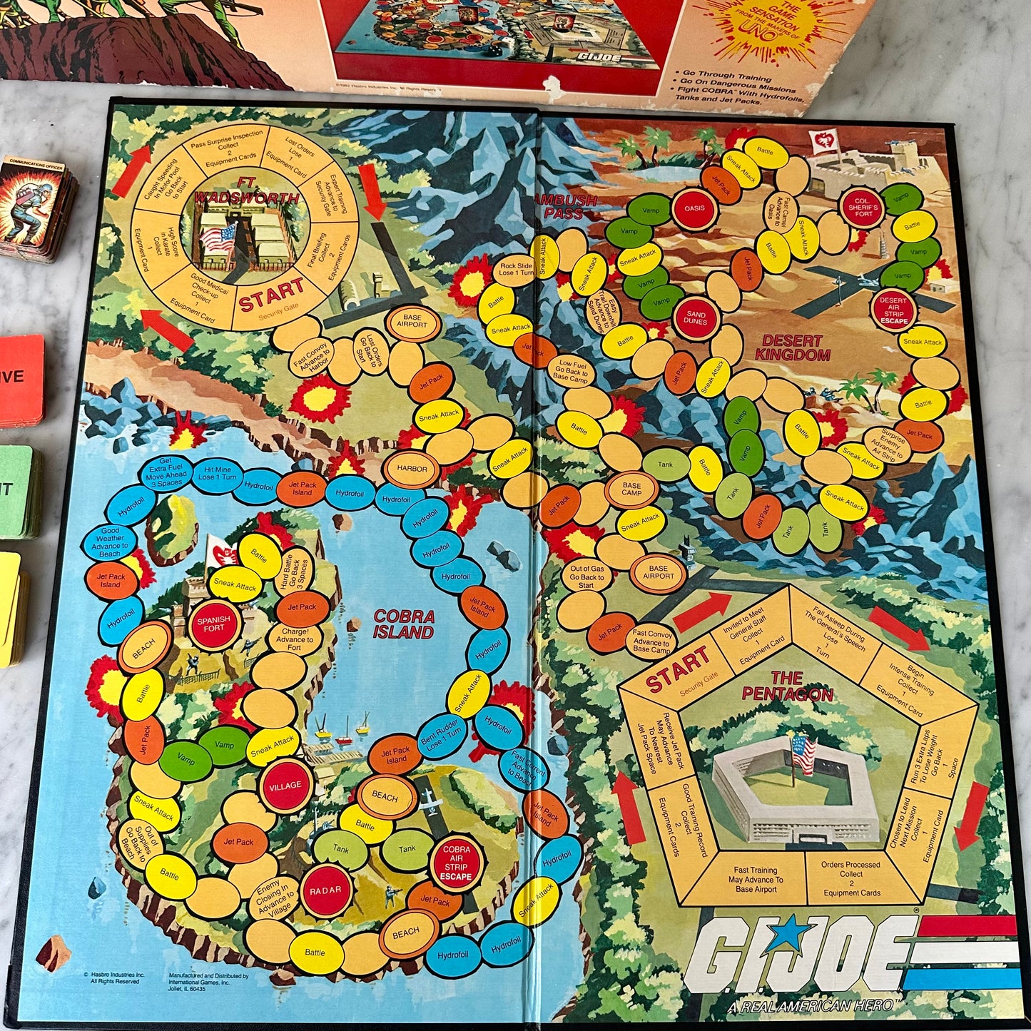 1982 G.I. Joe Adventure Board Game