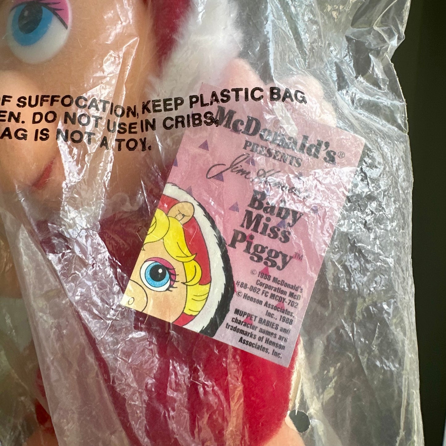 1987 McDonald’s Holiday Baby Miss Piggy Plush
