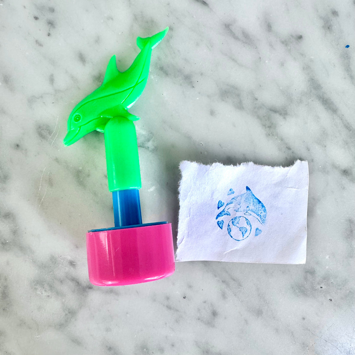 90’s Lisa Frank Dolphin Stamp
