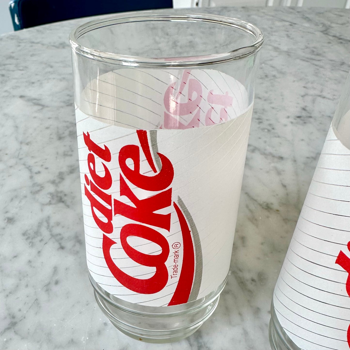 1980’s Diet Coke Drinking Glasses-Set of 2