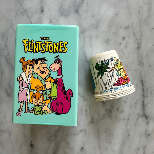 1990 The Jetsons and Flintstones Dixie Cup Dispenser