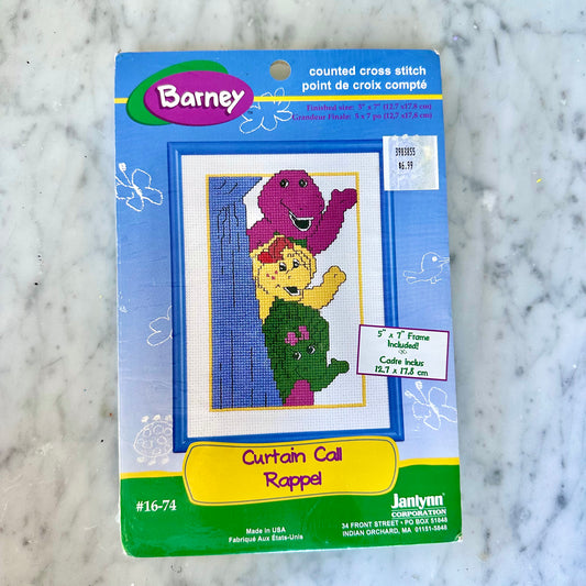 1997 Barney “Curtain Call” Cross Stitch