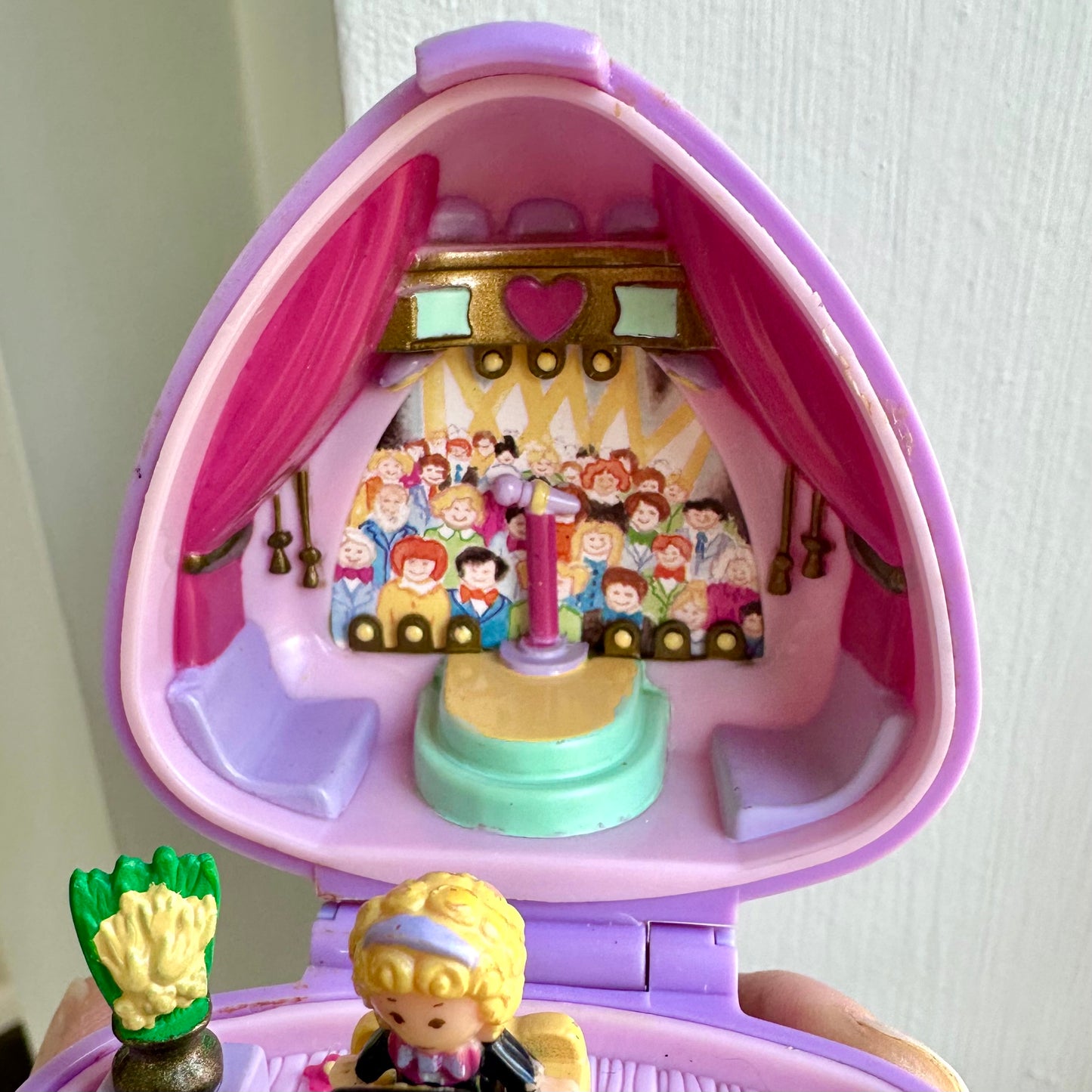1991 Polly Pocket Perfect Piano Recital  Ring And Case Complete