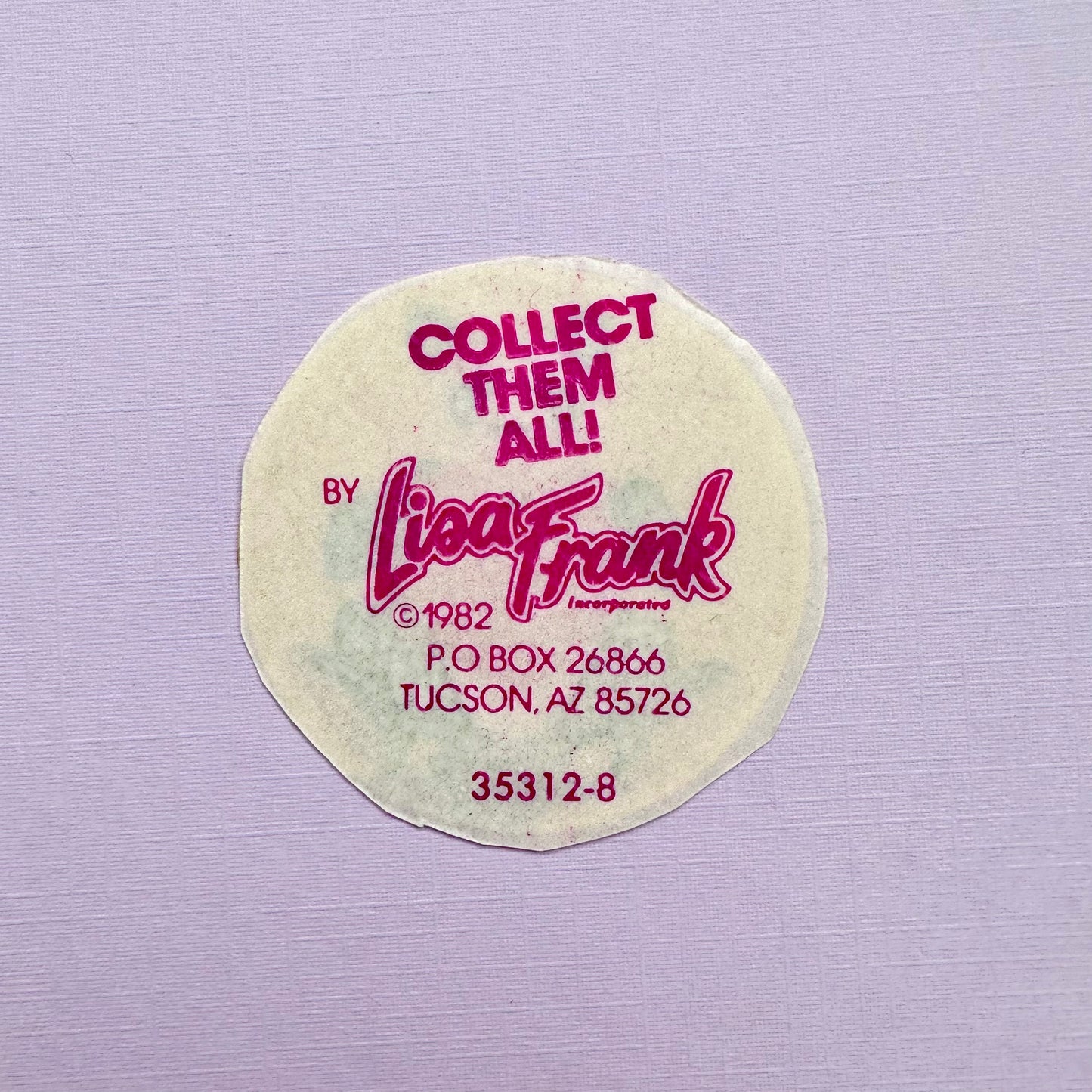 1982 Lisa Frank Panda Bear Sticker