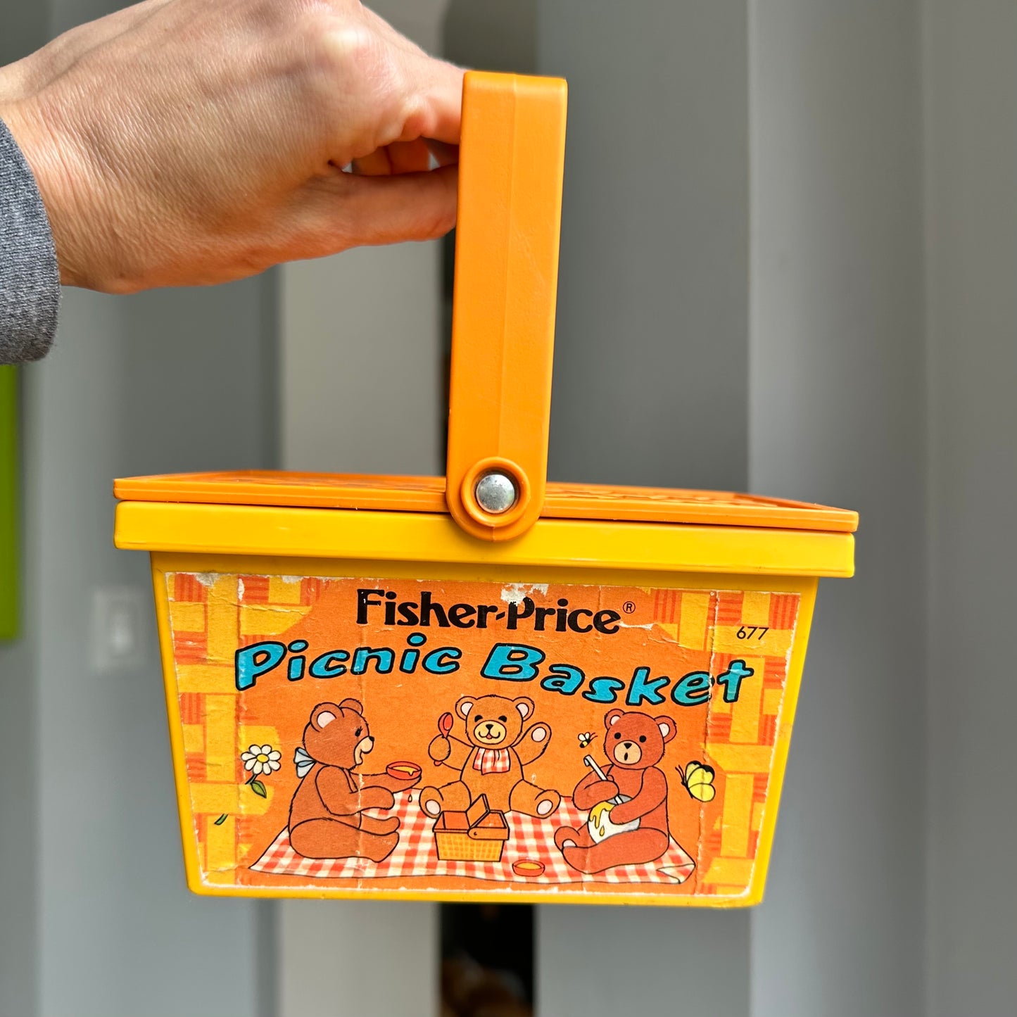 1974 Fisher Price Picnic Basket