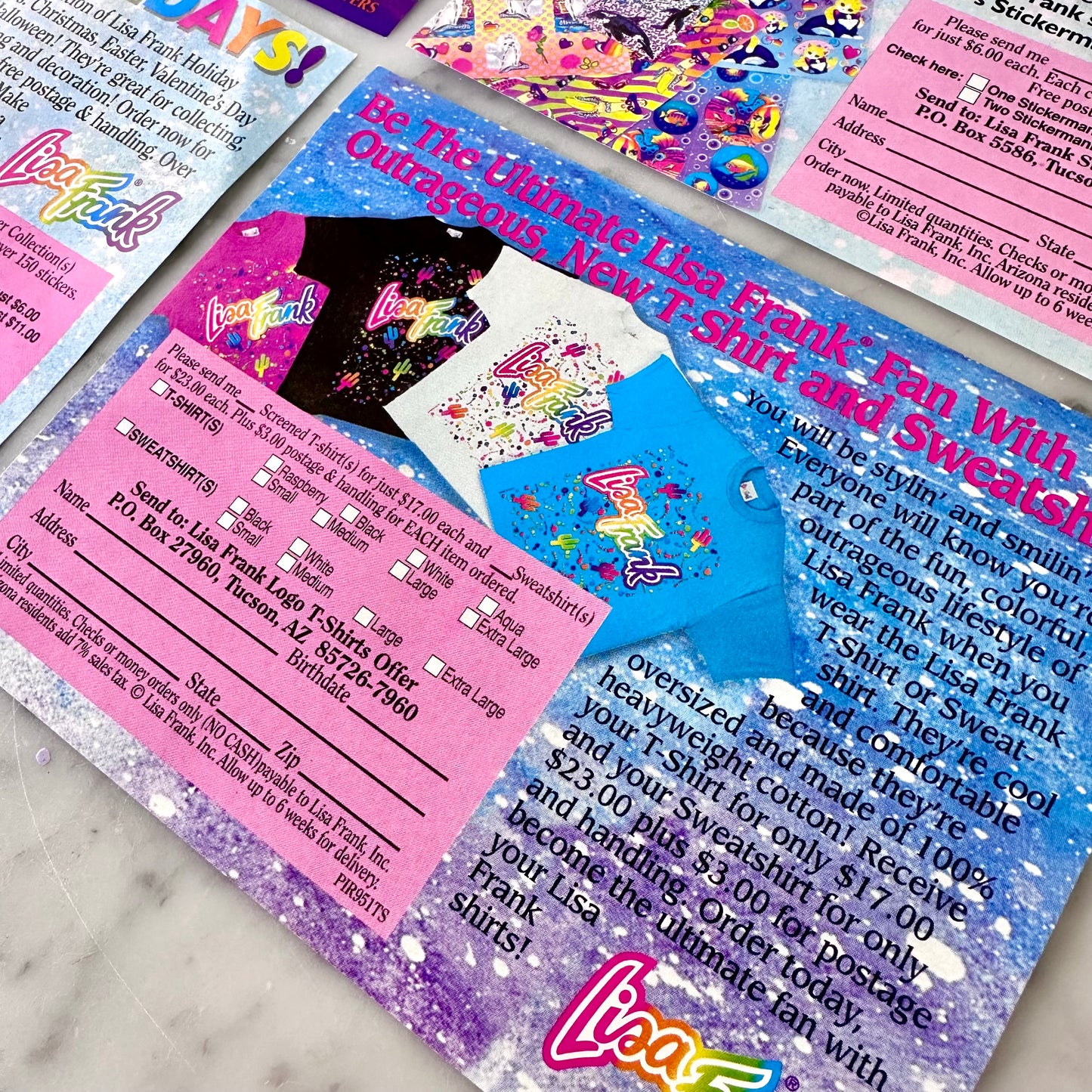 90’s Lisa Frank Club Mailers