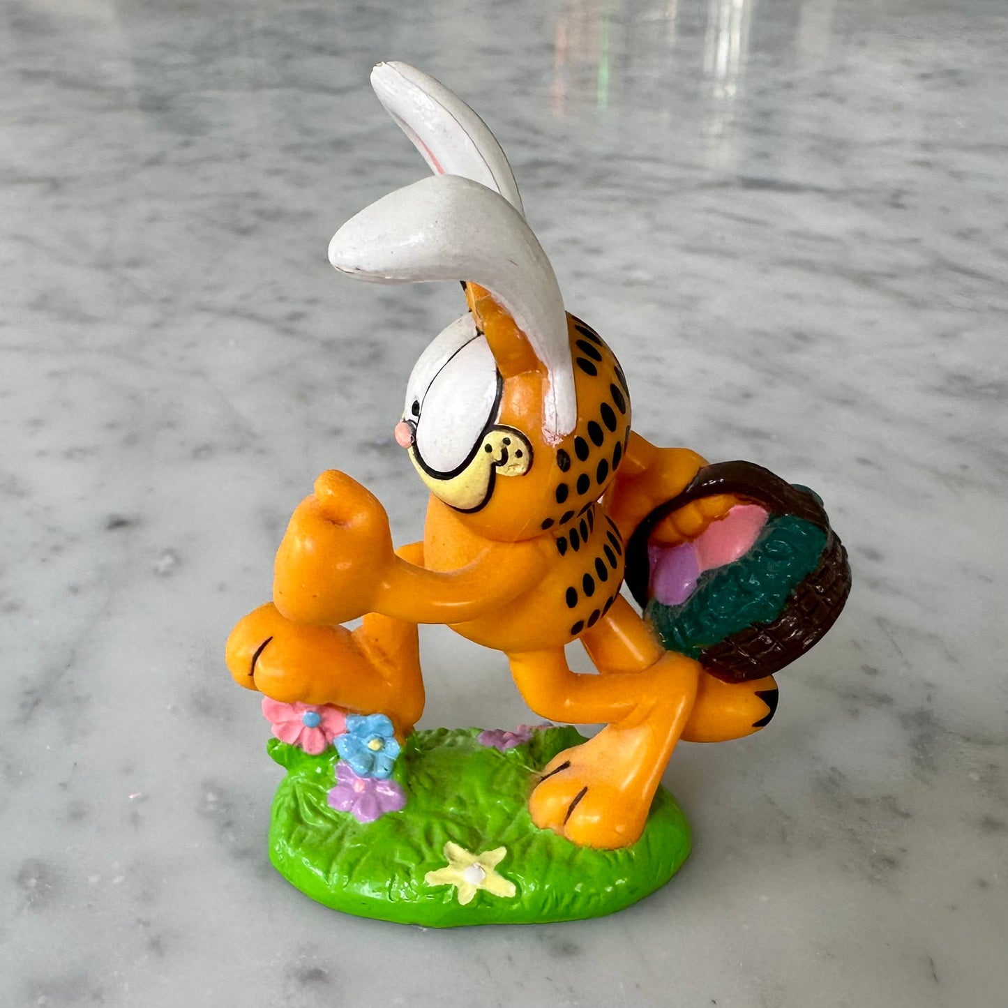 Vintage Garfield Easter Bunny Figure