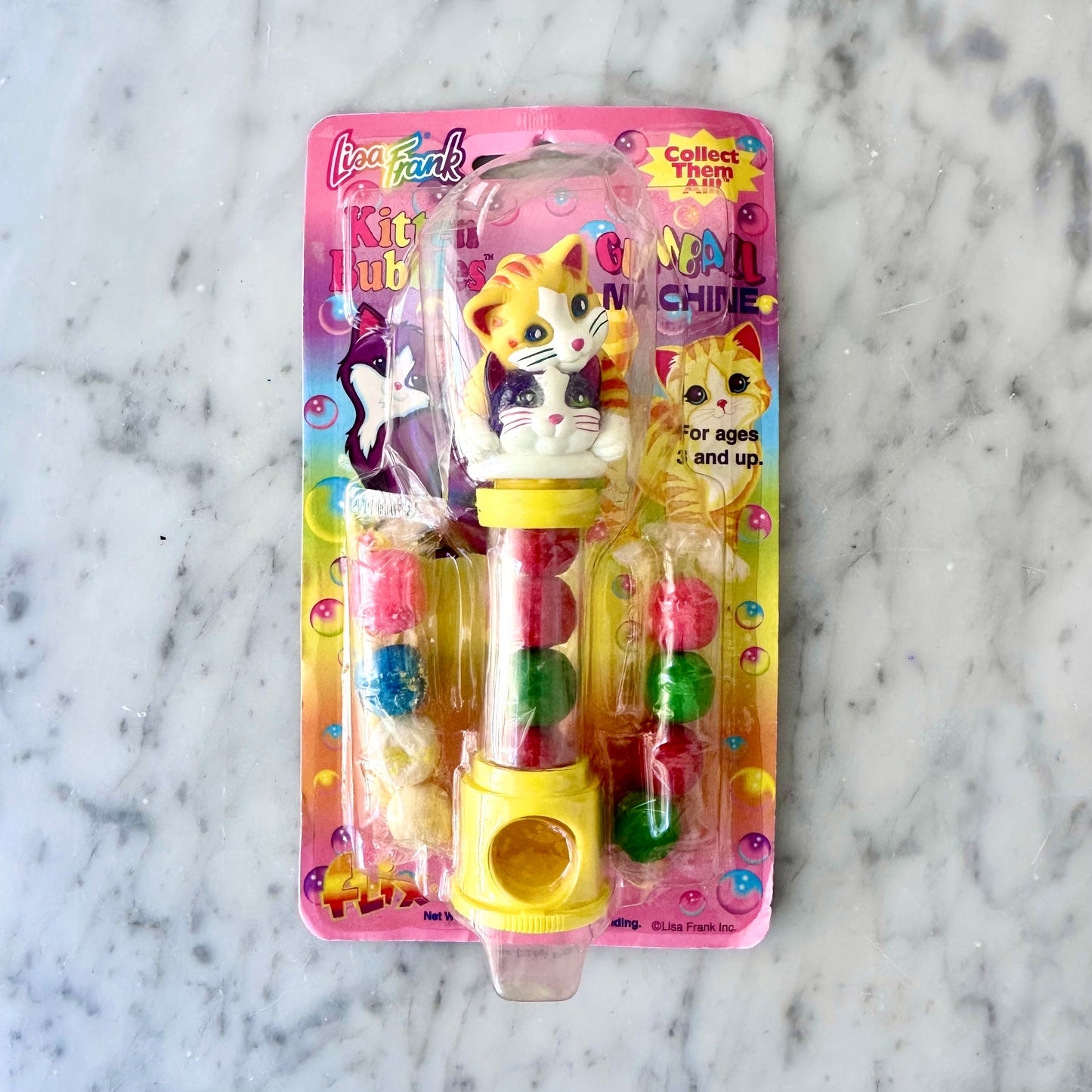 90’s Lisa Frank “Kitten Bubbles” Gumball Machine