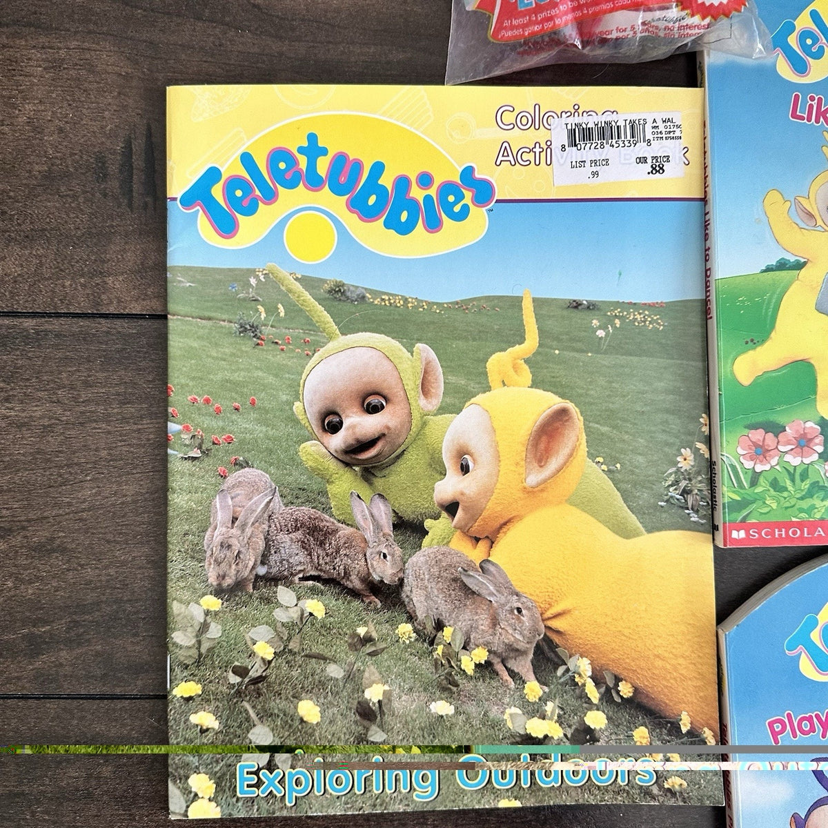 Vintage 90’s Teletubbies Lot Of Books And Toys