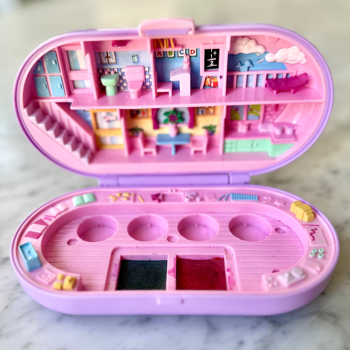1992 Polly Pocket Stampin’ School Playset