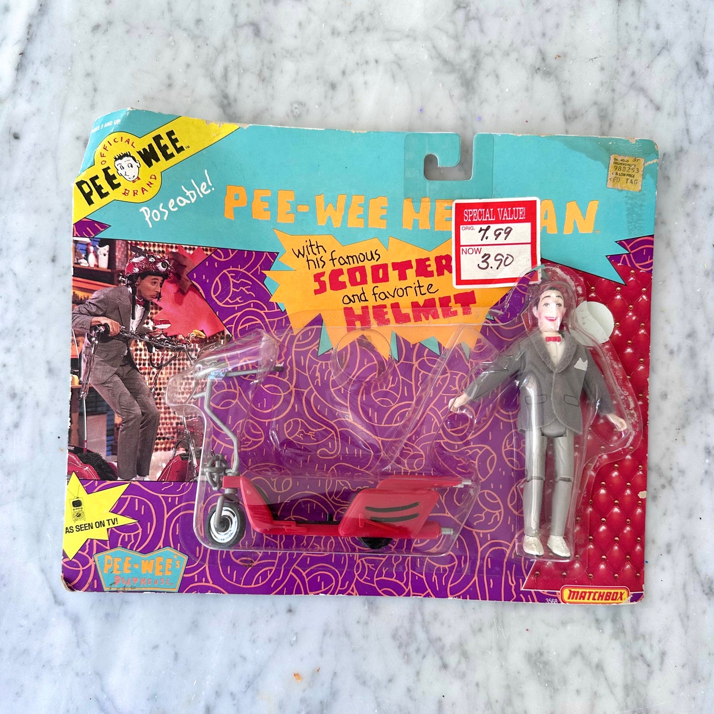 1988 Pee Wee’s Playhouse Action Figure with Scooter