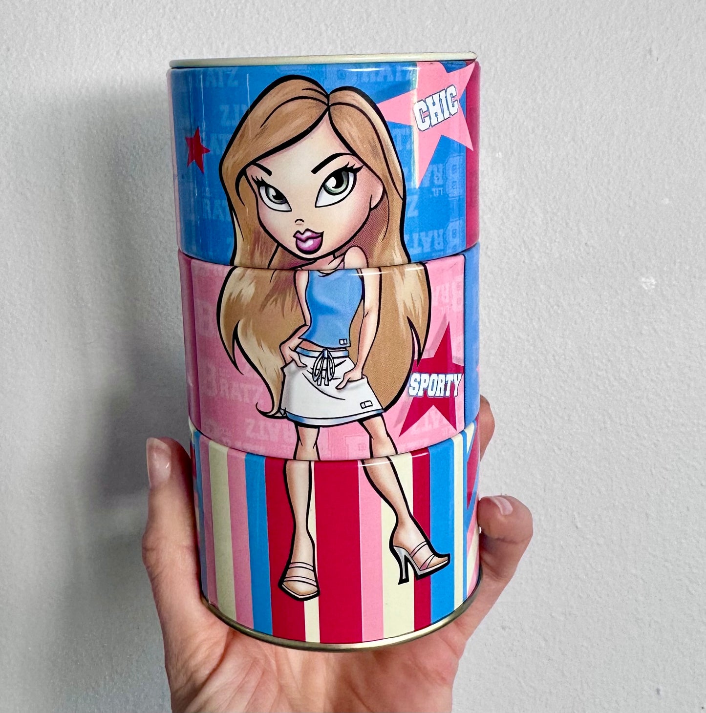 2004 Bratz Star Struck Candies Spinning Tin