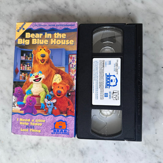 Bear In the Big Blue House “I Need A Little Help Today” VHS