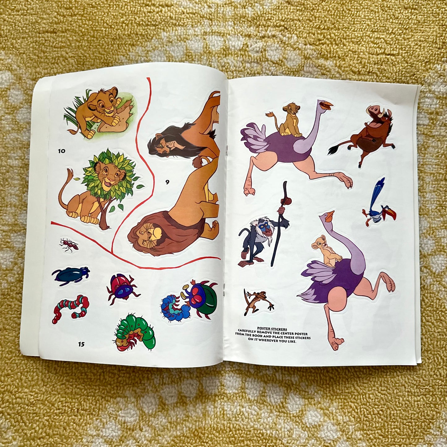 1994 Disney’s “The Lion King” Giant Sticker Fun Book