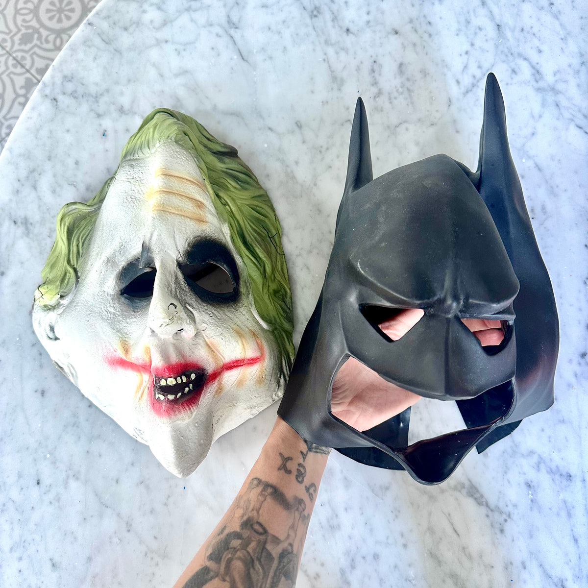 2003 Batman and Joker Rubber Masks