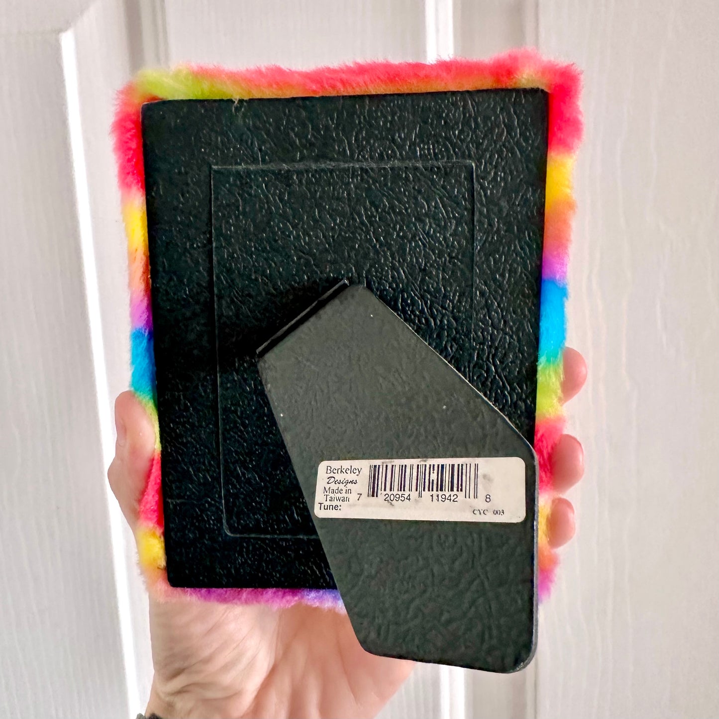 90’s Fuzzy Rainbow Picture Frame