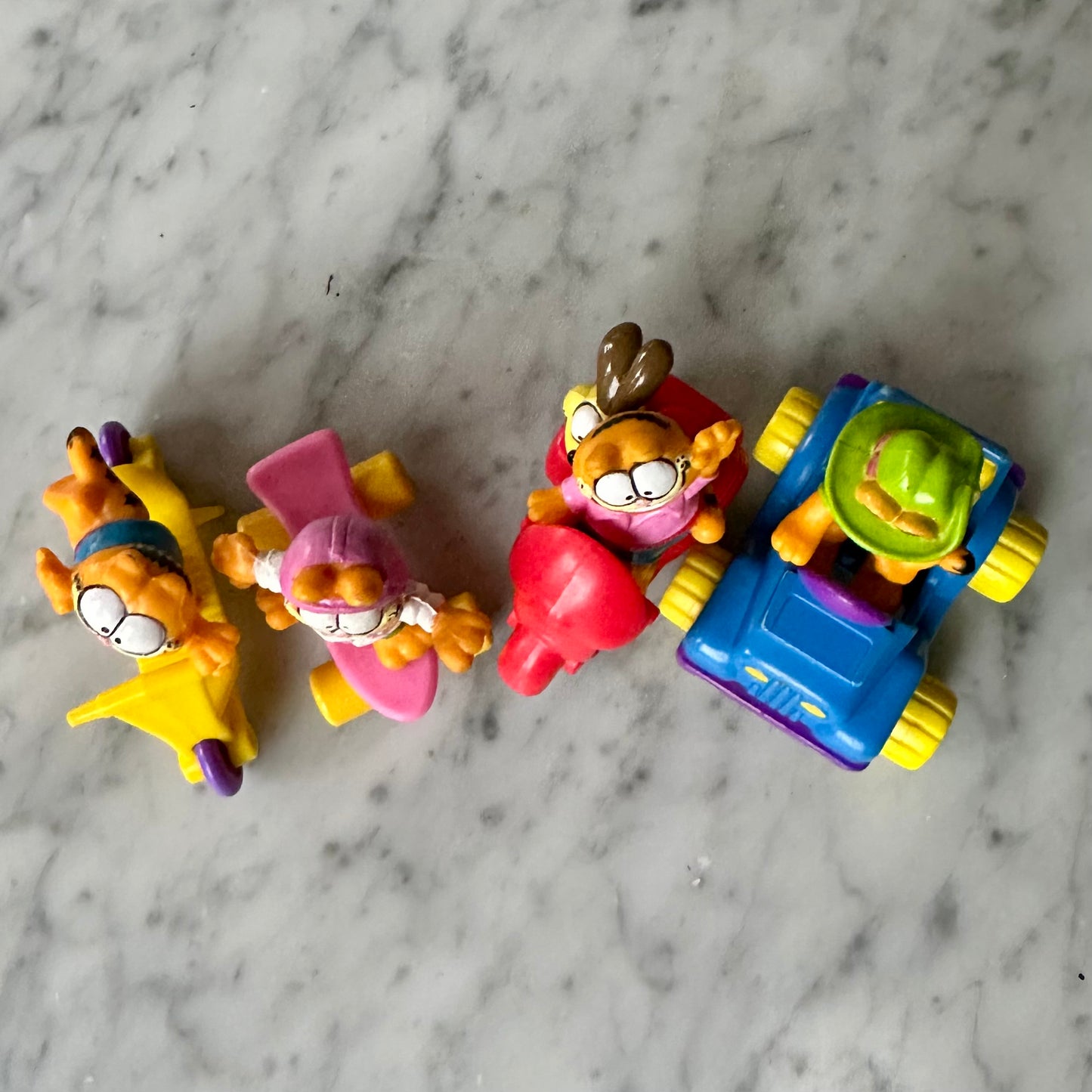 1988 Garfield Happy Meal Toys-Complete Set of 4