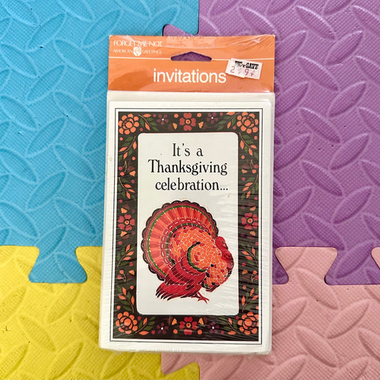 Vintage Thanksgiving Invitations